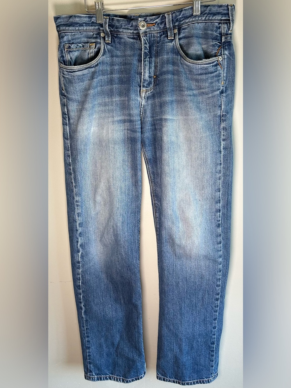Tommy Bahama Mens Jeans 32x32 Blue Straight Leg Zip Fly Denim Classic Cotton
